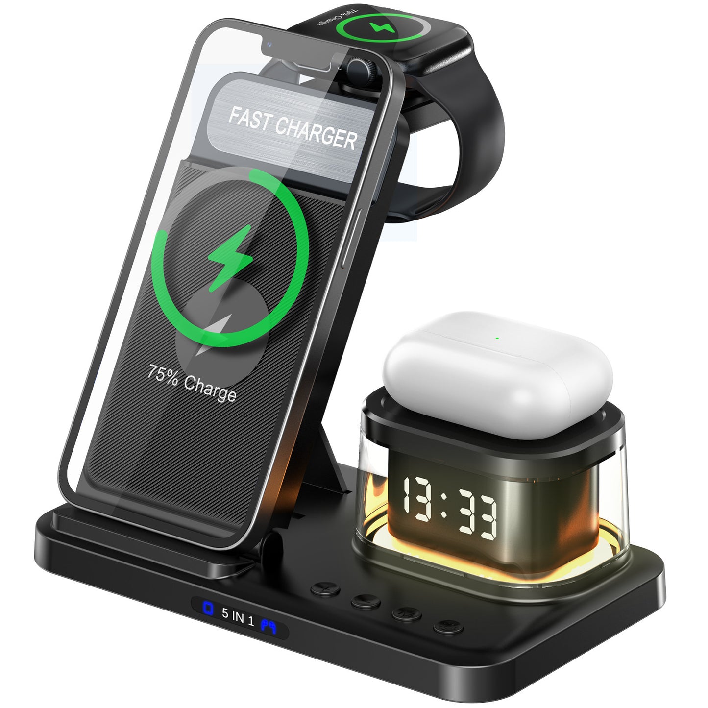 3 In 1 Original Folding Wireless Charger by Elixor EL206