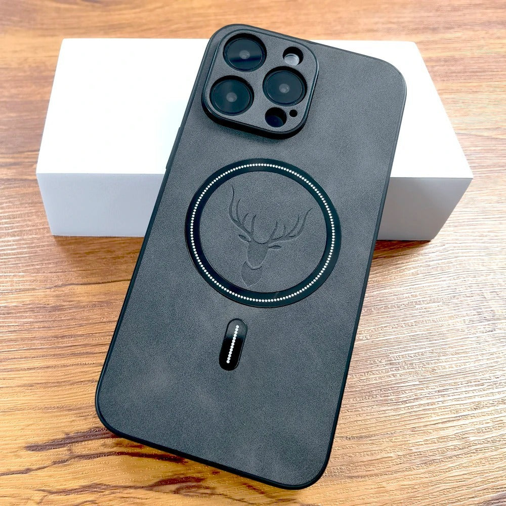 Magnetic leather case for charging EL401