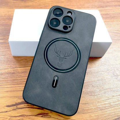Magnetic leather case for charging EL401