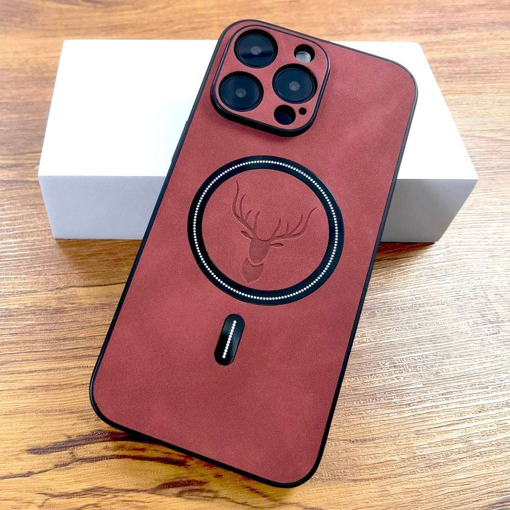 Magnetic leather case for charging EL401