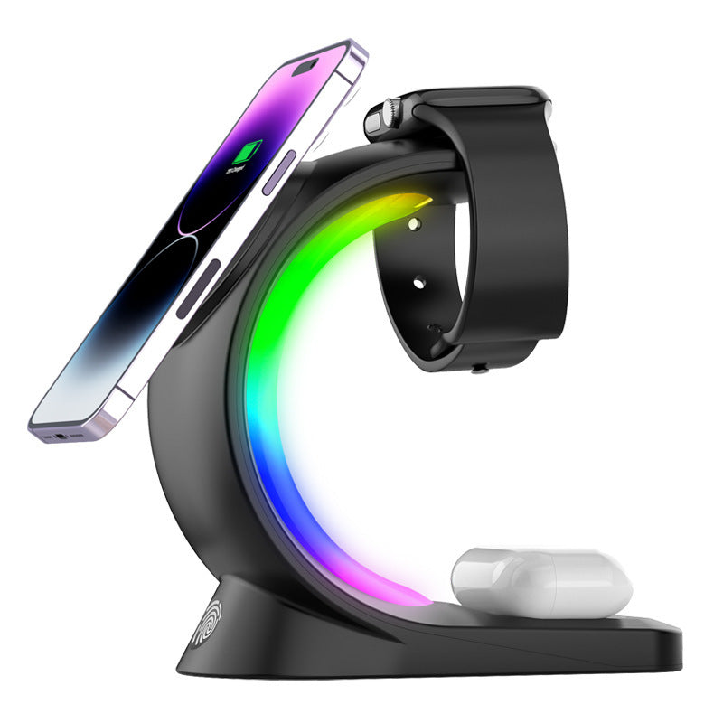 Epic 3 In 1 Wireless Charger With RGB Light by Elixor EL203