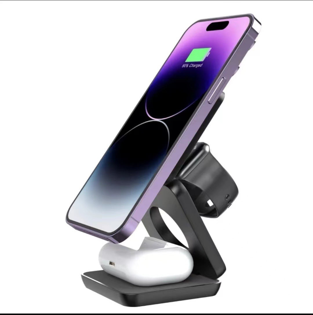Folding 3 In 1 Wireless Charger by Elixor EL201