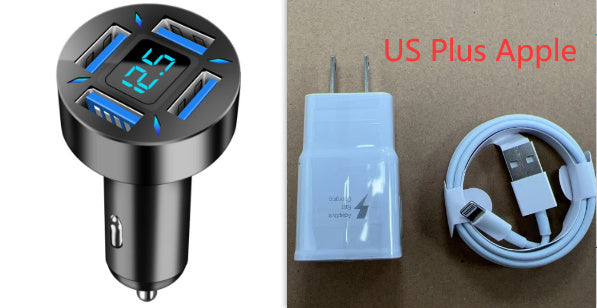 4 Port USB Fast Car Charger by Elixor EL302