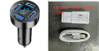 4 Port USB Fast Car Charger by Elixor EL302