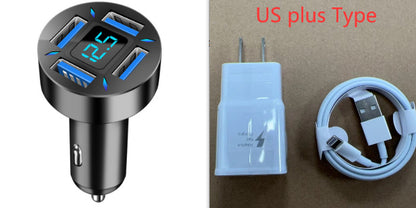 4 Port USB Fast Car Charger by Elixor EL302