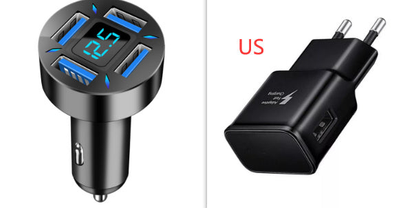 4 Port USB Fast Car Charger by Elixor EL302