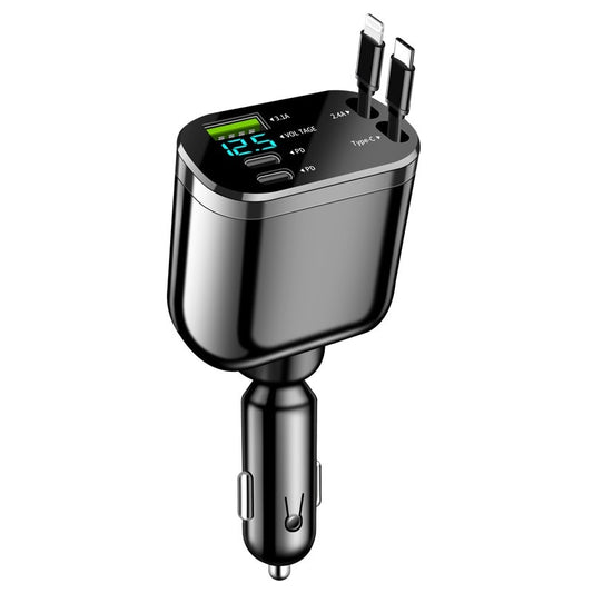 Double Flexible Wire Fast Car Charger by Elixor EL302