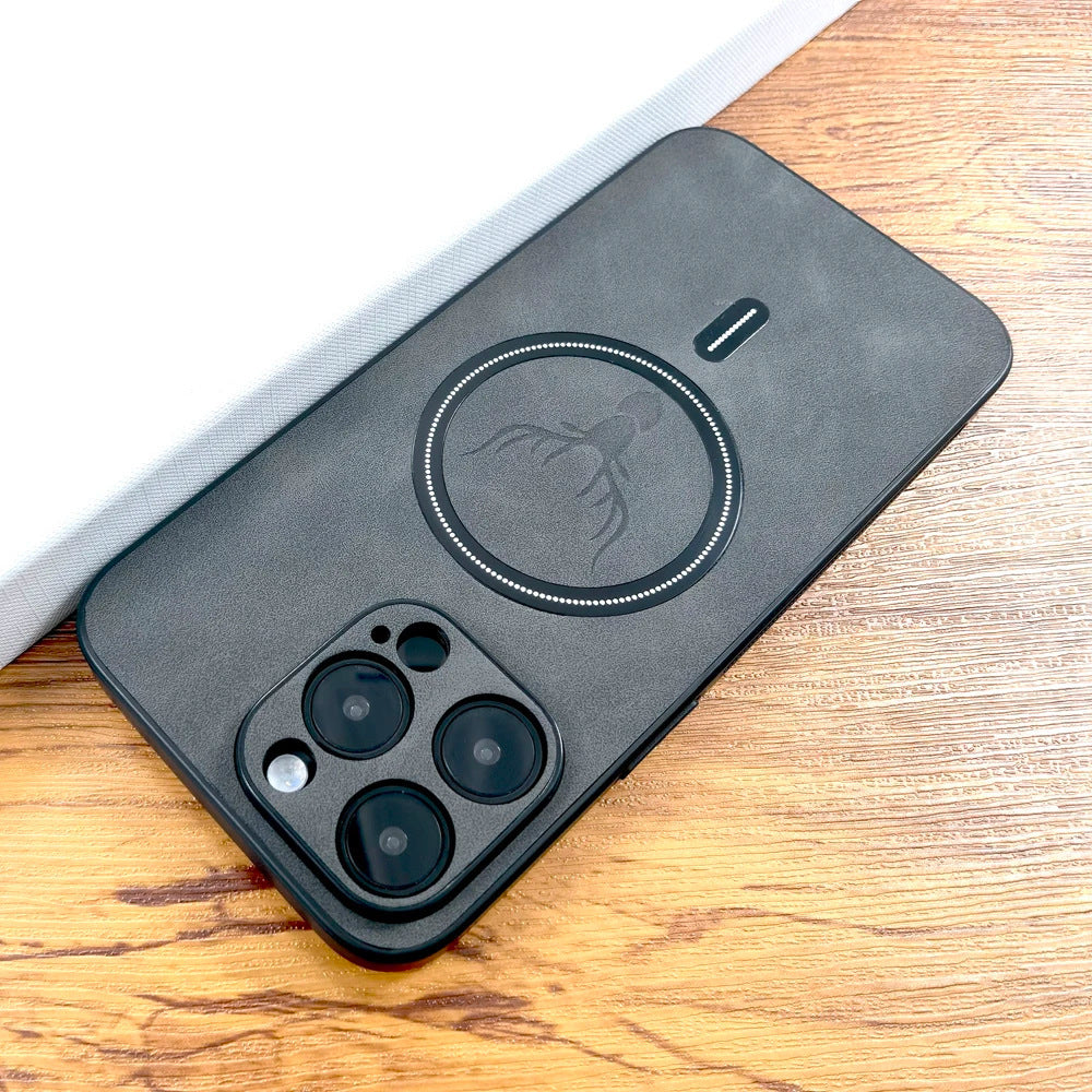 Magnetic leather case for charging EL401